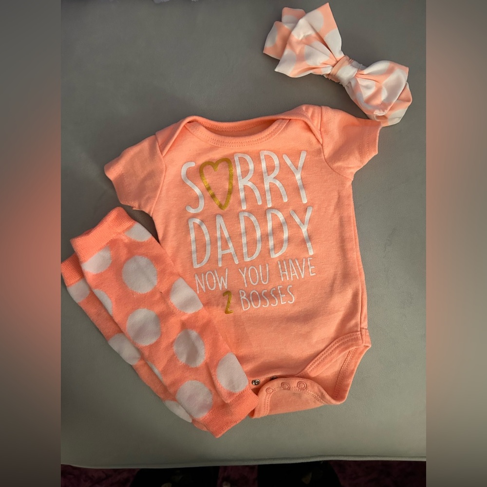 3 piece set Sorry Daddy ! You have 2 bosses now